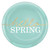 Hello Spring Blue Pastel Easter Holiday Theme Party 7.5" Plastic Dessert Plates