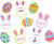 Hello Bunny Rabbit Animal Cute Easter Holiday Party Decoration Mini Cutouts