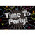 Time to Party Black New Year 21st Birthday Party Invitations w/Envelopes