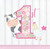 Farmhouse Barnyard Farm Animal 1st Birthday Party Paper Beverage Napkins GIRL