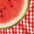 Watermelon Check Party Luncheon Napkins