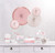 Blush Wedding Pink Bridal Shower Anniversary Party Decoration Paper Fans