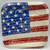 Tried True American Flag USA July 4th Patriotic Party 7" Square Dessert Plates