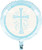 Divinity Blue Cross Christian Religious Theme Party Decoration 18" Mylar Balloon