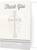 Divinity Silver Cross Christian Religious Theme Party Thank You Notes Cards