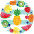 Hello Summer Cookout BBQ Fruit Luau Theme Party 10.5" Paper Banquet Plates