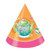 Tea for You! Pink Orange Girls Cute Kids Birthday Party Favor Cone Hats
