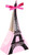 Day in Paris Pink Eiffel Tower French Kids Birthday Party Paper Favor Boxes