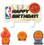 NBA Basketball Pro Sports Party Decoration Molded Birthday Cake Candles