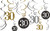Sparkling Celebration Over Hill 30th Birthday Party Hanging Swirl Decorations