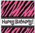 Oh So Fabulous Pink Zebra Animal Print Birthday Party Paper Beverage Napkins