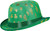 St. Patrick's Day Derby Hat Green Fancy Dress Halloween Adult Costume Accessory