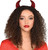 Sequin Devil Horns Clip-In Red Fancy Dress Up Halloween Adult Costume Accessory