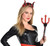 Devil Horns Headpiece w/Roses Fancy Dress Up Halloween Adult Costume Accessory