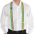 Mardi Gras Suspenders w/Buttons Fancy Dress Up Halloween Adult Costume Accessory