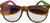 Neon Flip-Up Shades Totally 80's Glasses Fancy Dress Halloween Costume Accessory