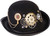 Steampunk Derby Hat Black Deluxe Fancy Dress Halloween Adult Costume Accessory