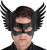 Black Winged Eye Mask Masquerade Fancy Dress Halloween Adult Costume Accessory