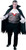 Vampire Classic Dracula Black Fancy Dress Up Halloween Plus Size Adult Costume