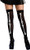 Bone Print Thigh Highs Skeleton Day Dead Fancy Dress Halloween Costume Accessory