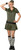 Mjr. Attitude Green Army Girl Military Fancy Dress Up Halloween Teen Costume