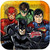 Justice League Rescue Birthday Party 9" Square Dinner Plates