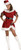 Miss Santa Mrs. Claus Sexy Fancy Dress Up Christmas Holiday Deluxe Adult Costume