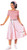 Nifty 50's Poodle Skirt Pink Sock Hop Fancy Dress Up Halloween Adult Costume