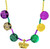 Mardi Gras Carnival Holiday Theme Party Favor Gift Coin & Crown Bead Necklace