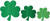 Shamrocks St. Patrick's Day Theme Holiday Party Decoration Mini Glitter Cutouts