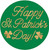 St. Patrick's Day Irish Green Holiday Theme Party Decoration Plastic Coasters