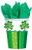 Lucky Wishes St. Patrick's Day Irish Green Holiday Theme Party 9 oz. Paper Cups