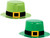 St. Patrick's Day Irish Green Holiday Theme Party Favor 8 ct. Mini Plastic Hats