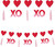 XOXO Tassel & Stuffed Hearts Valentine's Day Holiday Party Decoration Banner Set