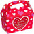 Happy Valentine's Day Hearts Red Holiday Theme Party Favor Paper Treat Boxes