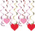 Hearts Valentine's Day Hearts Holiday Theme Party Decoration Dizzy Danglers