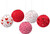 Valentine's Day Hearts Holiday Theme Party Decoration 5 ct. Mini Paper Lanterns