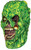Infected Zombie Latex Mask Green Fancy Dress Halloween Adult Costume Accessory
