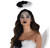 Twisted Angel Halo Fallen Black White Fancy Dress Up Halloween Costume Accessory