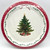 Classic Christmas Tree Winter Holiday Banquet Party 7" Paper Dessert Plates