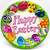 Easter Wishes Painted Eggs Spring Holiday Theme Party 7" Paper Dessert Plates
