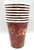 Classic Floral Red Flower Garden Theme Party 9 oz. Paper Cups