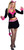 Purrr-fect Fun Kitty Cat Black Pink Animal Fancy Dress Halloween Adult Costume