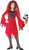 Velvety Devil Bride Demon Satan Red Fancy Dress Up Halloween Child Costume