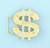 Dollar Sign Belt Buckle Pimp Gold Fancy Dress Halloween Adult Costume Accessory