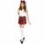 Sassie Lassie Scottish Kilt School Girl Plaid Dress Up Halloween Adult Costume