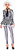 Grave Beetle Ghost Girl Juice Striped Fancy Dress Up Halloween Adult Costume