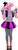 Clownin' Around Clown Girl Circus Carnival Fancy Dress Halloween Child Costume