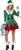 Very Merry Elf Christmas Holiday Helper Fancy Dress Up Halloween Adult Costume