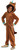 Afro Unicorn Deluxe Brown Kids Girl Cute Fancy Dress Up Halloween Child Costume